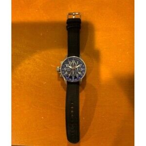Invicta I-Force Watch 1513 Blue Face with Black Canvas Band